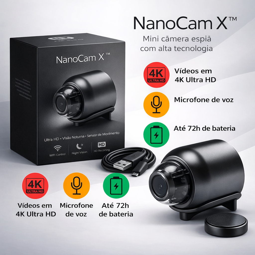 Mini Câmera XCam 4K